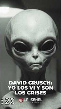 👽 SON LOS GRISES dice David Grusch que es TESTIGO DIRECTO #uap #laseñal