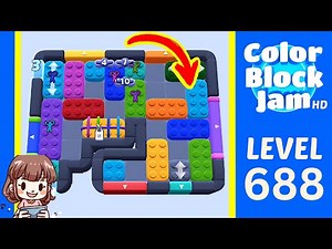 Color Block Jam Level 688 Solution Walkthrough