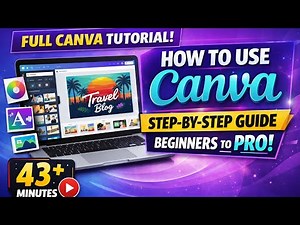 Canva PC Full Course | A to Z Canva Tutorial for Beginners to Pro