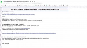 Dynamic Events Calendar Generator - Etsy
