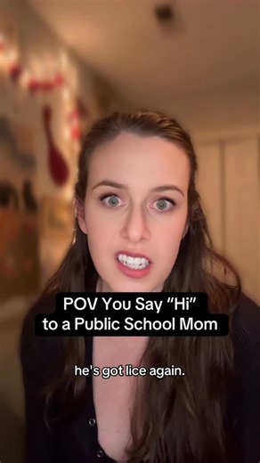 Cayla Clark on Instagram: "I just don’t… care 🥴 I was a public school kid and I turned out FINE. #asheville #publicschool #school #parents #parenting"