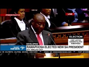 Newly elected President Cyril Ramaphosa's acceptance speech