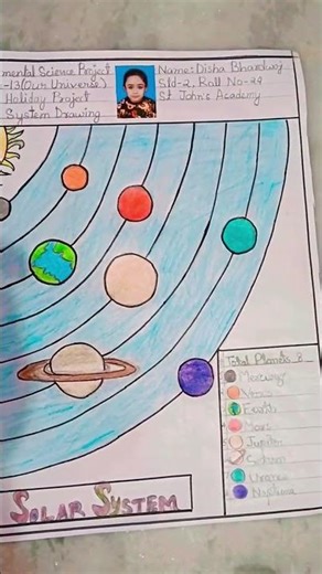 School Project || Earth Daughter Disha || Solar System