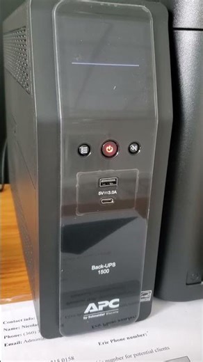 APC by Schneider Electric Back UPS -1500 F02 High pitched noise