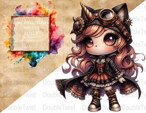 Steampunk Unicorn PNG Clipart, Cute Fantasy Unicorn Illustration, Digital Download for Crafts, Stickers, Sublimation, and Print on Demand - Etsy UK