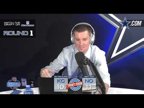 Dallas Cowboys staff react to Patrick Mahomes being drafted by the Chiefs - 2017 NFL draft