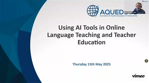 Using AI Tools in Online Language Teaching and Teacher Education