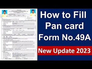 How to Fill Pan card Form 49A in tamil | #SK Digital sevai | Pan card form Online & offline in tamil