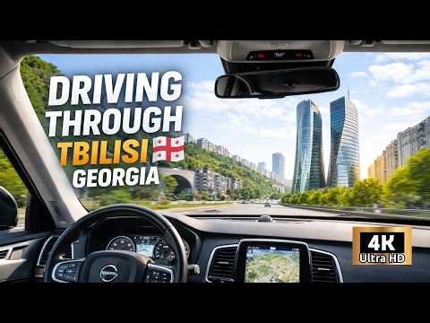 You Won't Believe How Much Tbilisi Has Changed! 🇬🇪 #georgia #tbilisi #glassway #4kdrive #automobile