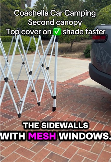 Coachella Campsite Upgrade: Second Canopy for Shade