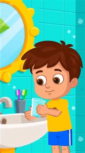 Kids Morning Exercise Cartoon