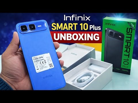 Infinix Smart 10 Plus Iris Blue | Full Unboxing & First Look 🔥