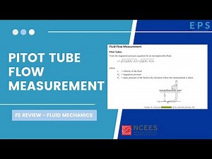 Flow in A Pitot Tube | FE CIVIL FLUID MECHANICS