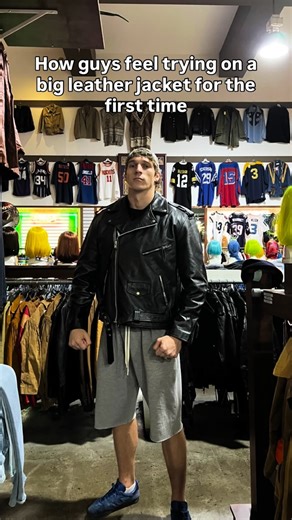 Joshua on Instagram: "I’ll be back…to cop this jacket. #terminator #arnoldschwarzenegger #leatherjacket #gym #bodybuilding #bodybuilder #humour #gymhumor #gymmotivation #reels #fyp #2026"