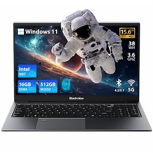 Blackview Acebook 8 Laptop 16GB DDR4 512GB SSD, Intel N97 3.6GHz/ Intel UHD Graphics, Windows 11, 38Wh, 15.6" FHD , HDMI 2.0, Bluetooth, USB 3.0, Senzor de amprenta, WLAN 5G /Gri - eMAG.ro