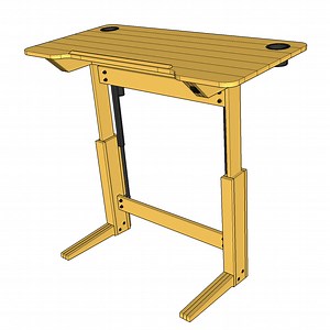 Lift Bridge Standing Desk / Drafting Table Plans
