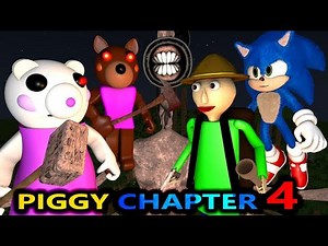 PIGGY CHAPTER 4 vs BALDI & SIREN HEAD! ROBLOX SPEEDRUNNER CHALLENGE SONIC horror Minecraft Animatio