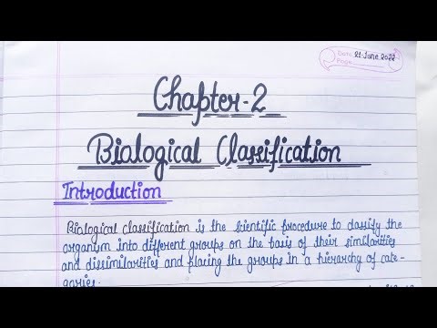 Biological Classification Notes 📒 Class 11 Biology Chapter 2 Handwritten notes ☺💫#video #biology❤😍