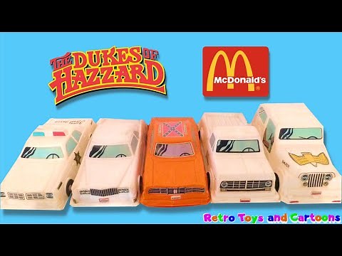The Dukes of Hazzard McDonald's Happy Meal Boxes Commercial Retro Toys and Cartoons