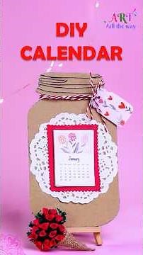 DIY Calendar | Easy Handmade Desk Calendar | Aesthetic DIY