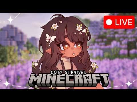 𑣲 🌼 ⊱ 🌟 cozy minecraft time ~ trying the starcatcher mod! ☕ | !kofi ✿ ⟢