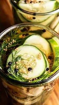 Easy Refrigerator Dill Pickles | No Canning, No Sugar