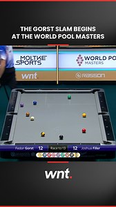 676K views · 10K reactions | #WNTMemories from 2024  Fedor Gorst’s remarkable rise to the top took flight in Hildesheim after a hill-hill epic against Joshua Filler for the World Pool Masters  #WNT #Nineball | Matchroom Pool | Facebook