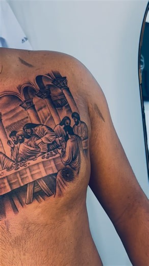 Ink by Nala on Instagram: "From forearm flames to a chest masterpiece – our client is leveling up! 🚀 Ink_by_Nala bringing visions to life, one session at a time. Book your slot at @ink_by_nala 📍1090 Burnett Street, Hatfield, PTA."