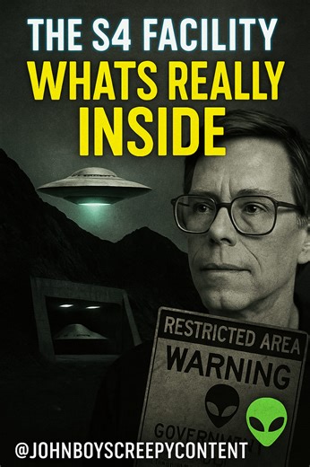🛸 The S4 Facility – The Hidden Base Beyond Area 51 🛸 For years, Area 51 has been the center of UFO theories… but few talk about what lies just south of it — a secret installation known as S4. According to Bob Lazar, a former physicist who broke his silence in the late 1980s, S4 is where recovered alien craft are reverse-engineered. He described nine saucer-shaped vehicles, hangars carved into the mountainside, and propulsion systems powered by Element 115 — a substance unknown to science at th