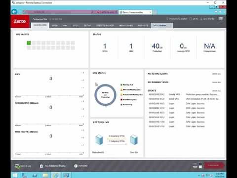 Zerto Installation, Configuration and Fail Over