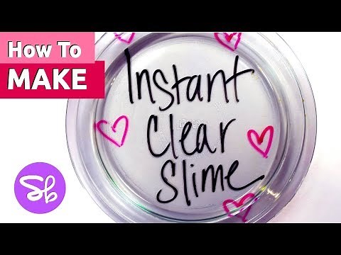 Instant Clear Slime with Contact Solution - FAST!