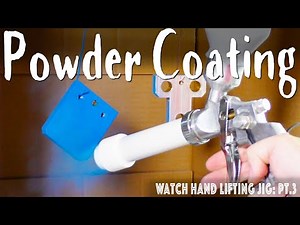 DIY Powder Coating at home - Hand Lifting Tool Jig - Pt.3 - powdercoating