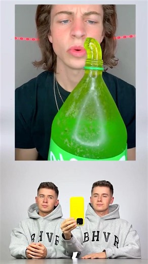DIY Blue Gummy Bottle 😍💙Watch till the end!✨ #diy #lifehack