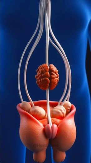 The Function of the Prostate Gland in Semen Formation | 3D Animated Explanation #shortvideo #videos