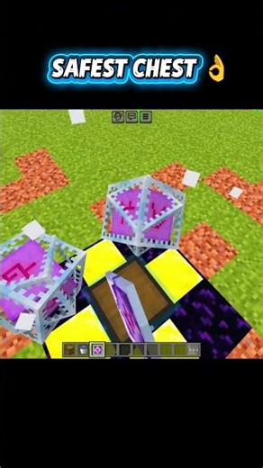 Minecraft Safest Chest 🧰 | #minecraft #shorts