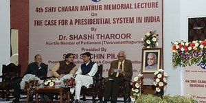 Tharoor’s Case for Presidential System in India