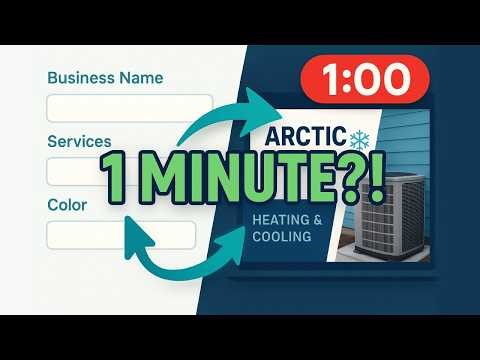 AI Website Generator — Make a Local Business Site in 1 Minute!