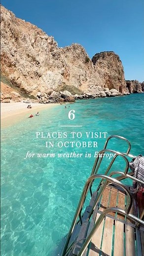 6 Countries to visit in October for warm weather in Europe ☀️ #europetravel #traveldestinations
