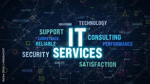 it consulting services solutions security technology Stock Video