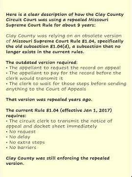 Decade Long Court Failure That Blocked Access To The Missouri Court! #government #legalnews #wtf