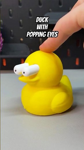 I 3D Printed a Pop-eyed Cute Duck Quack (with googly eyes) #3dprinting #diy