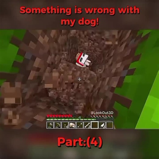 Something is wrong with my dog! #Minecraft #minecrafthorror #minecrafthorrormods #lookout3d #fyp