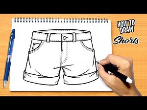 How to draw Shorts step by step