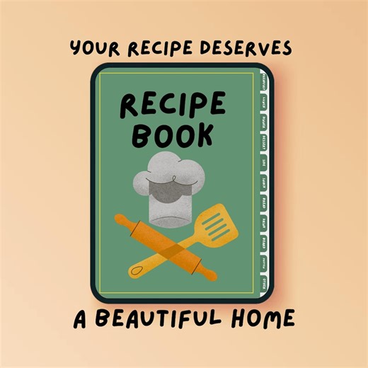 Editable Recipe Book Template | Digital Cookbook Binder (organize Recipes) - Etsy