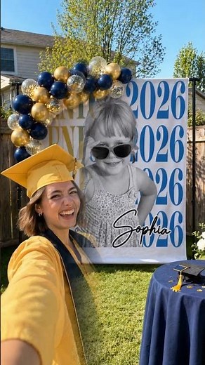 Custom Backdrop - Graduation Gifts - From Little Dreams To Big Achievements - TKN-YL0588 V1.2