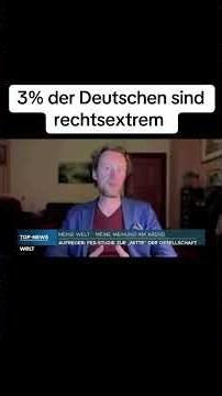 Nur 3% der Deutschen sind rechts ‼️🚨 #cdu #nachrichten #afd #bundestag #politik #spd