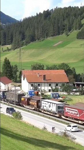 Mercitalia Vectron + DB Cargo Das ist Grün Vectron with Freight Train on the Brennero Railway 🇦🇹