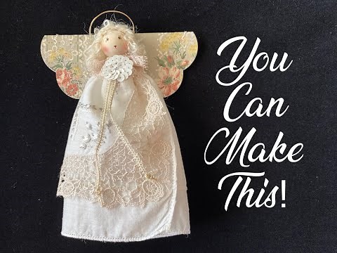 How to Make a Vintage Handkerchief Angel Christmas Ornament