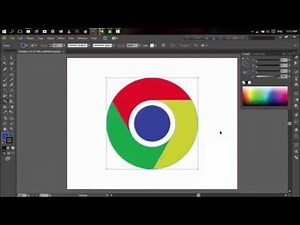 How to make Google Chrome Logo by Illustrator CC, CS6 etc.