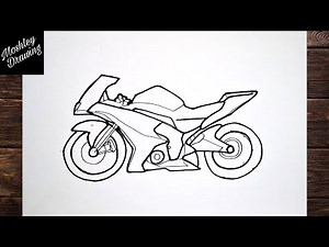 How to Draw a Sports Bike Step by Step